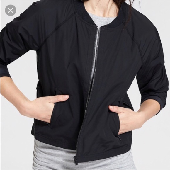 Athleta Jackets & Blazers - Athleta Side Zip Bomber Jacket